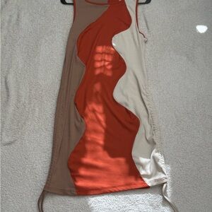 Colorblock Sleeveless Dress